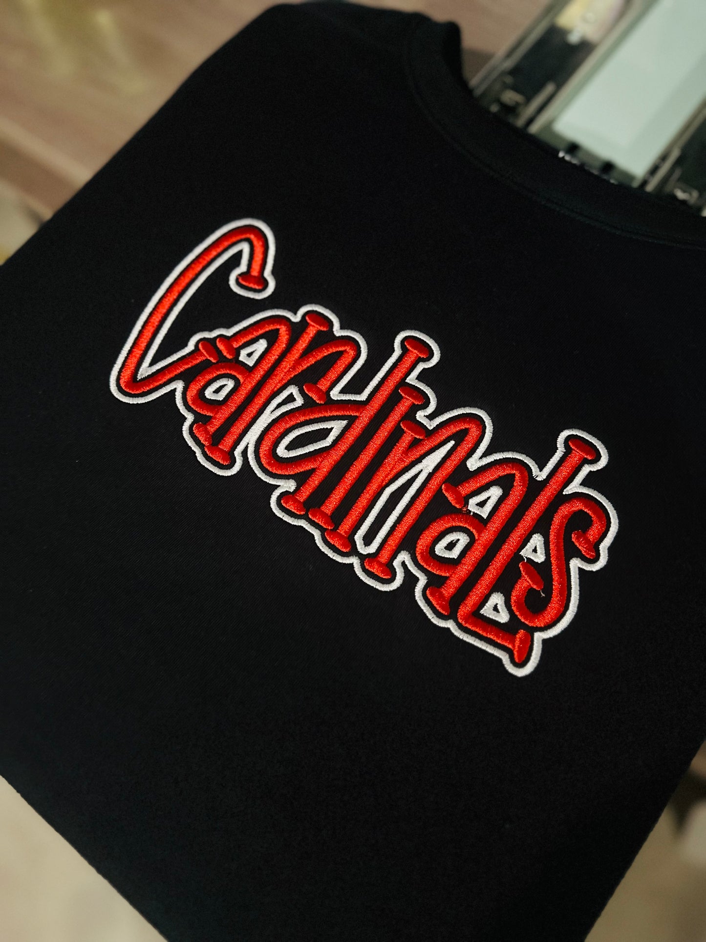 Cardinals Puff | Embroidery | Puff Embroidery