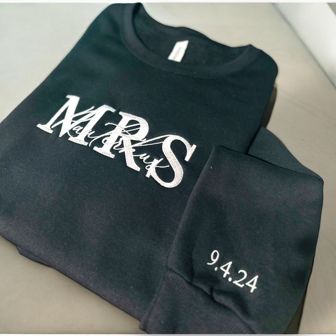 Name & Title| Embroidery | His & Hers | Custom