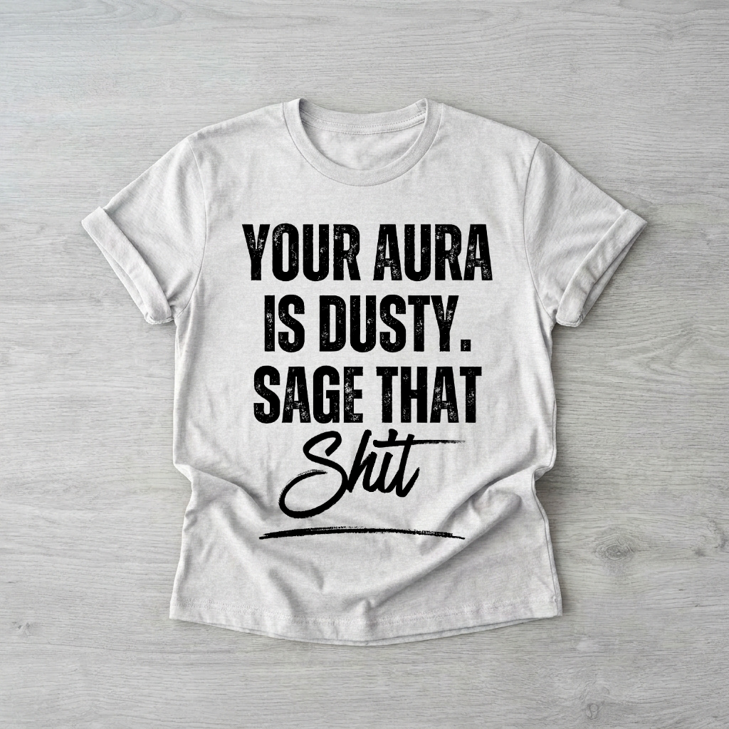 Your aura is dusty | Printed
