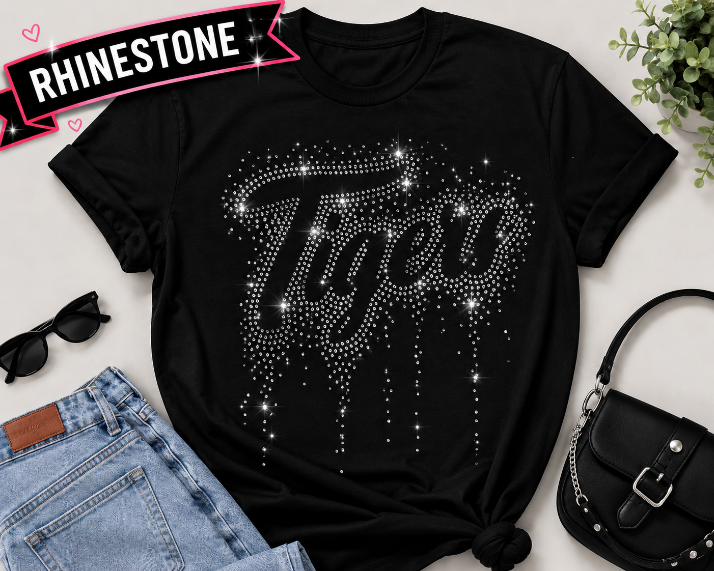 Tigers Rhinestone | Print on Hand