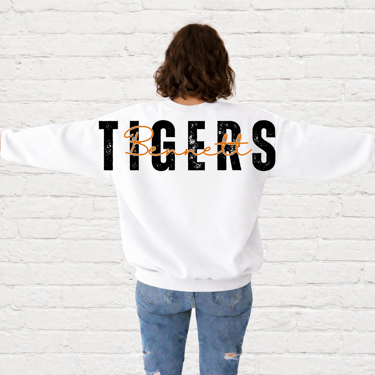 Youth Sizes | Bennett | Tigers Full Back | Team Apparel | DTF Printed