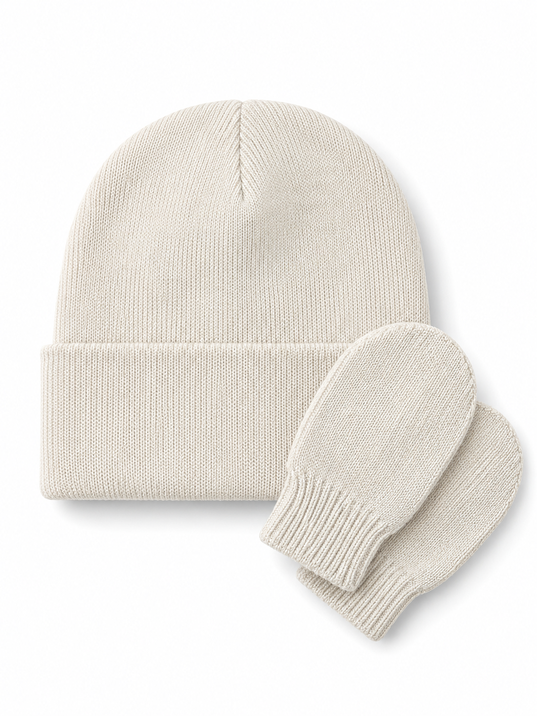 Infant beanie + mitten set