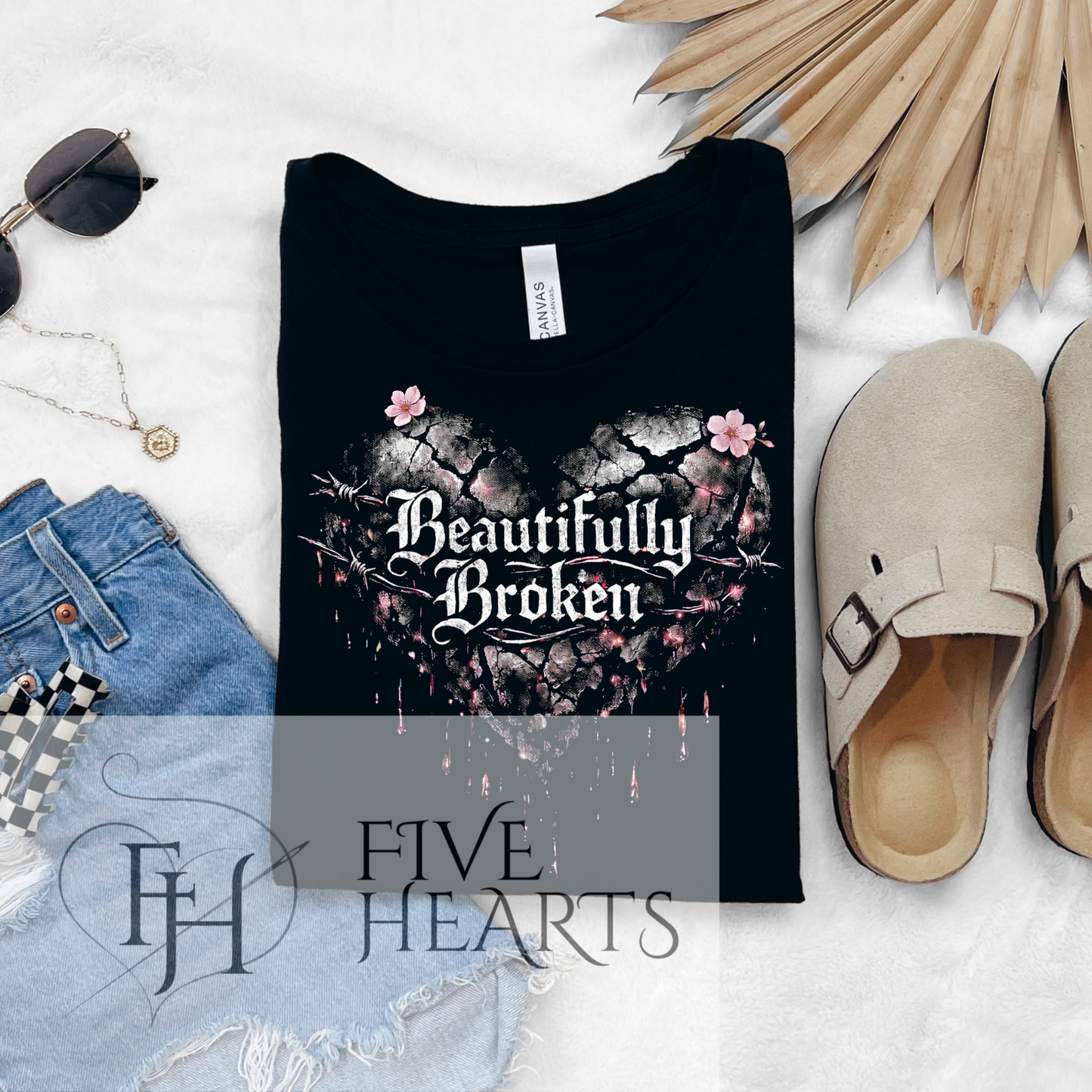 Beautifully Broken | Exclusive| Graphic Tee | DTF Printed