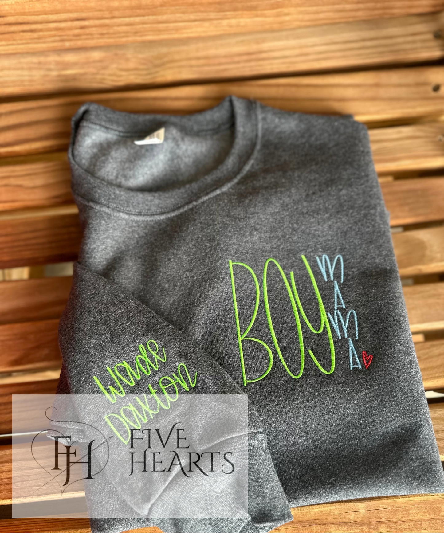 Boy Mama Pocket | Embroidery