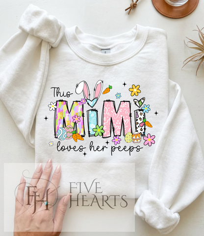 Loves Her Peeps | Easter Graphic Tee | DTF Printed