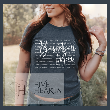 Basketball Word Art Shirt | Basketball Game Day Apparel