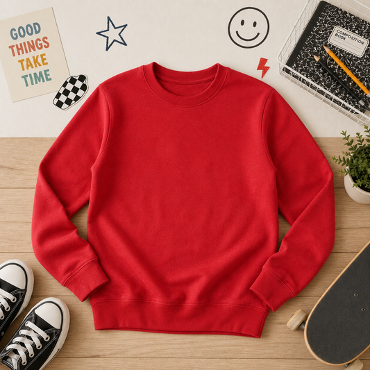 Youth Crewneck Sweatshirt | Upload Your Design | DTF Printed