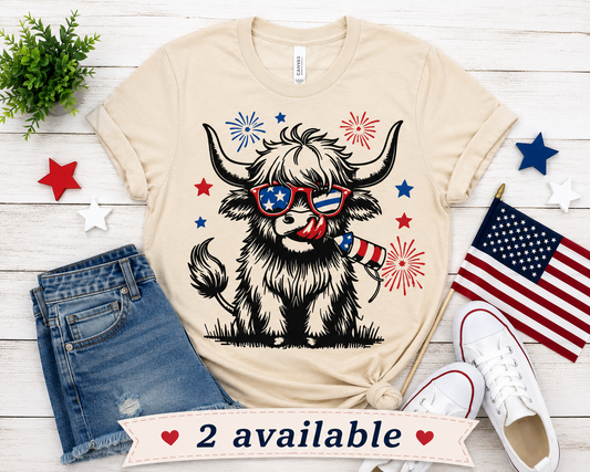 4th of July Cow | Print on Hand