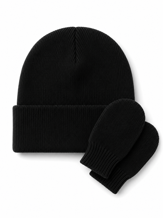 Infant beanie + mitten set