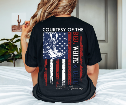 Courtesy of the red, white & blue | Printed
