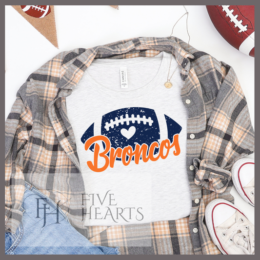 Broncos Football Shirt | Game Day Apparel
