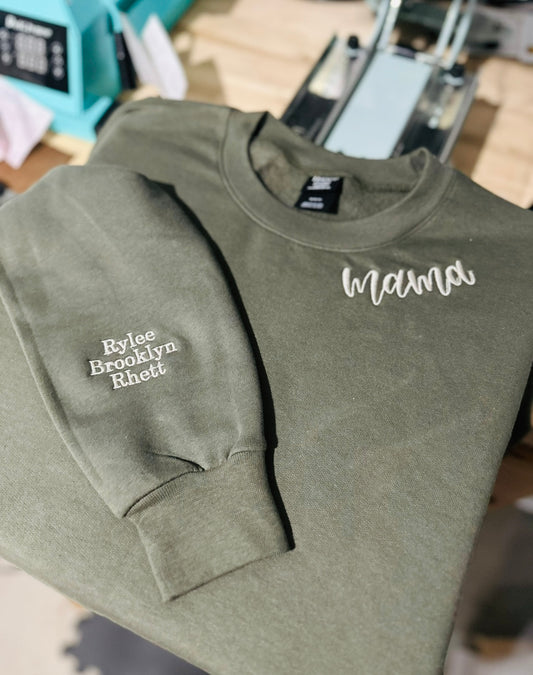 Mama collar + sleeve | Embroidery