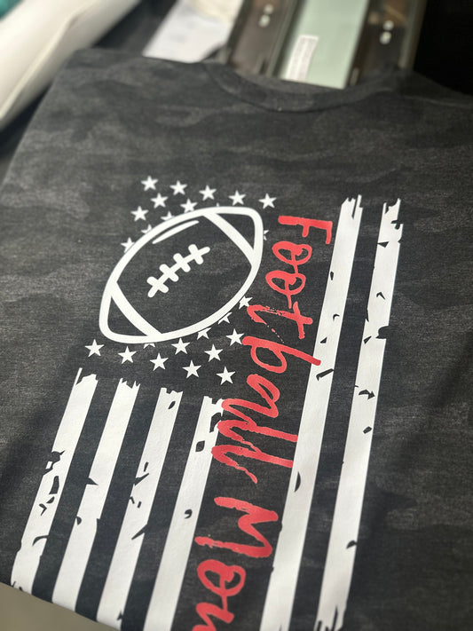 Football mom | camo tee
