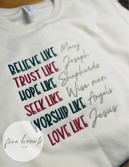 Love like Jesus | Embroidery