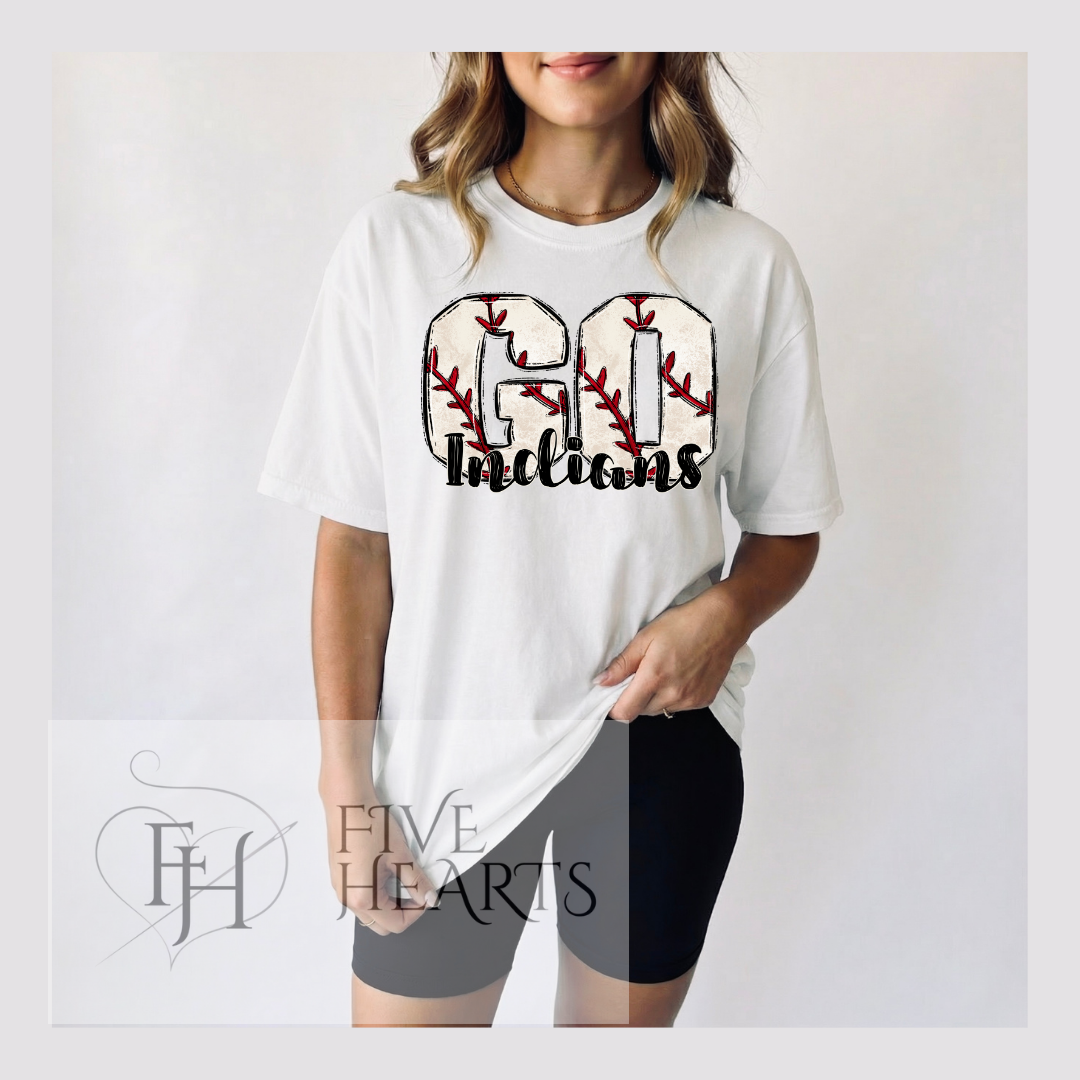 Go Indians Baseball Shirt | Game Day Apparel
