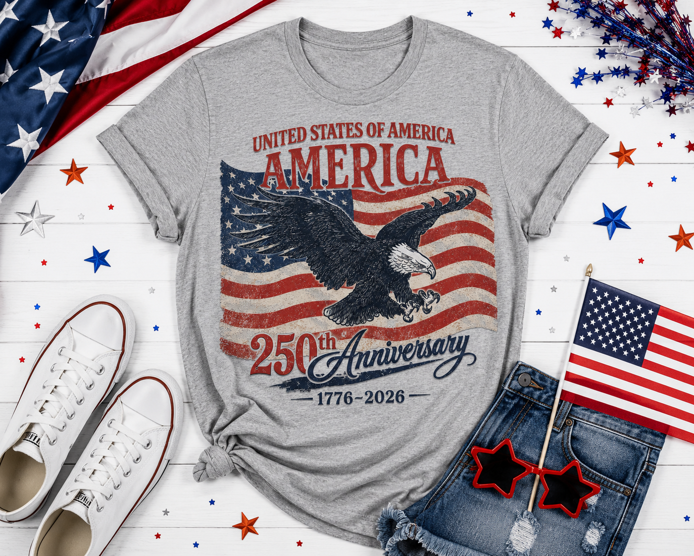 America Flag 250 | Print on Hand
