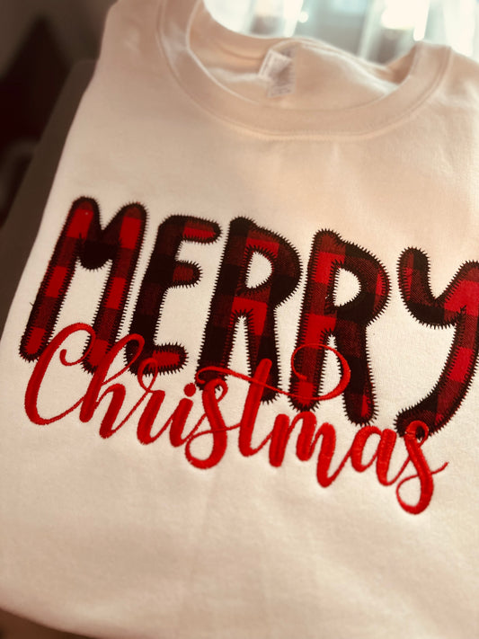 Merry Christmas | Embroidery | Applique Embroidery