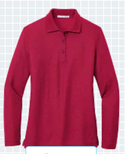 Reserved for Needham: Women's Port Authority L500LS Silk Touch™ Long Sleeve Polo