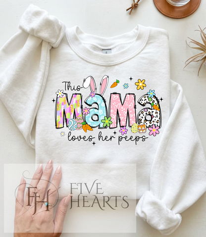 Loves Her Peeps | Easter Graphic Tee | DTF Printed