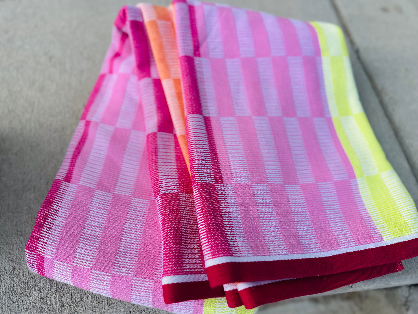 Embroidered beach towel