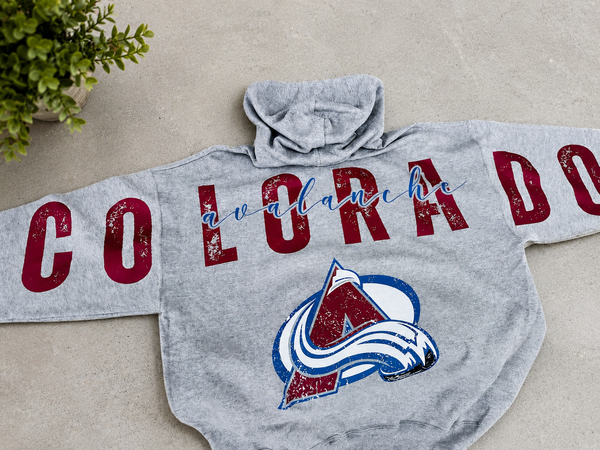 Full Back + Pocket Colorado Hockey Hoodie