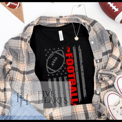 Football Flag Shirt | Patriotic Football Tee