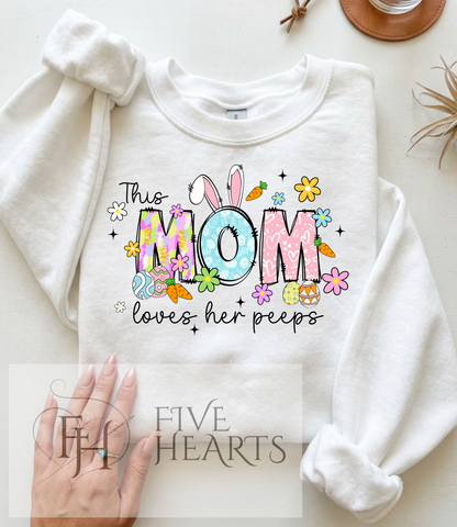 Loves Her Peeps | Easter Graphic Tee | DTF Printed