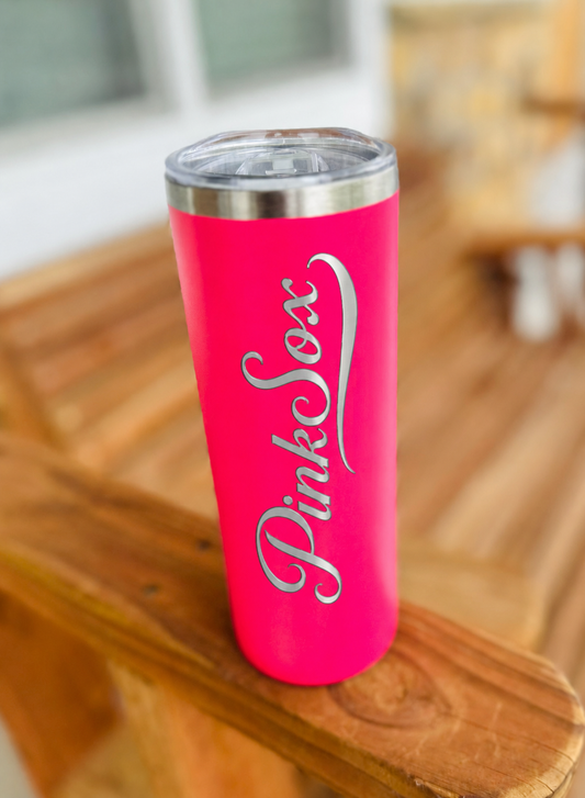 20 oz engraved cup w/lid (customize with any name/team)