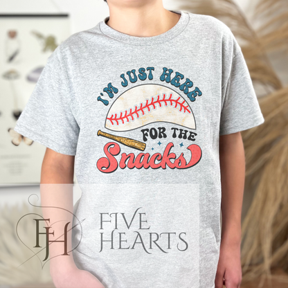Here For The Snacks | Graphic Tee | DTF Printed