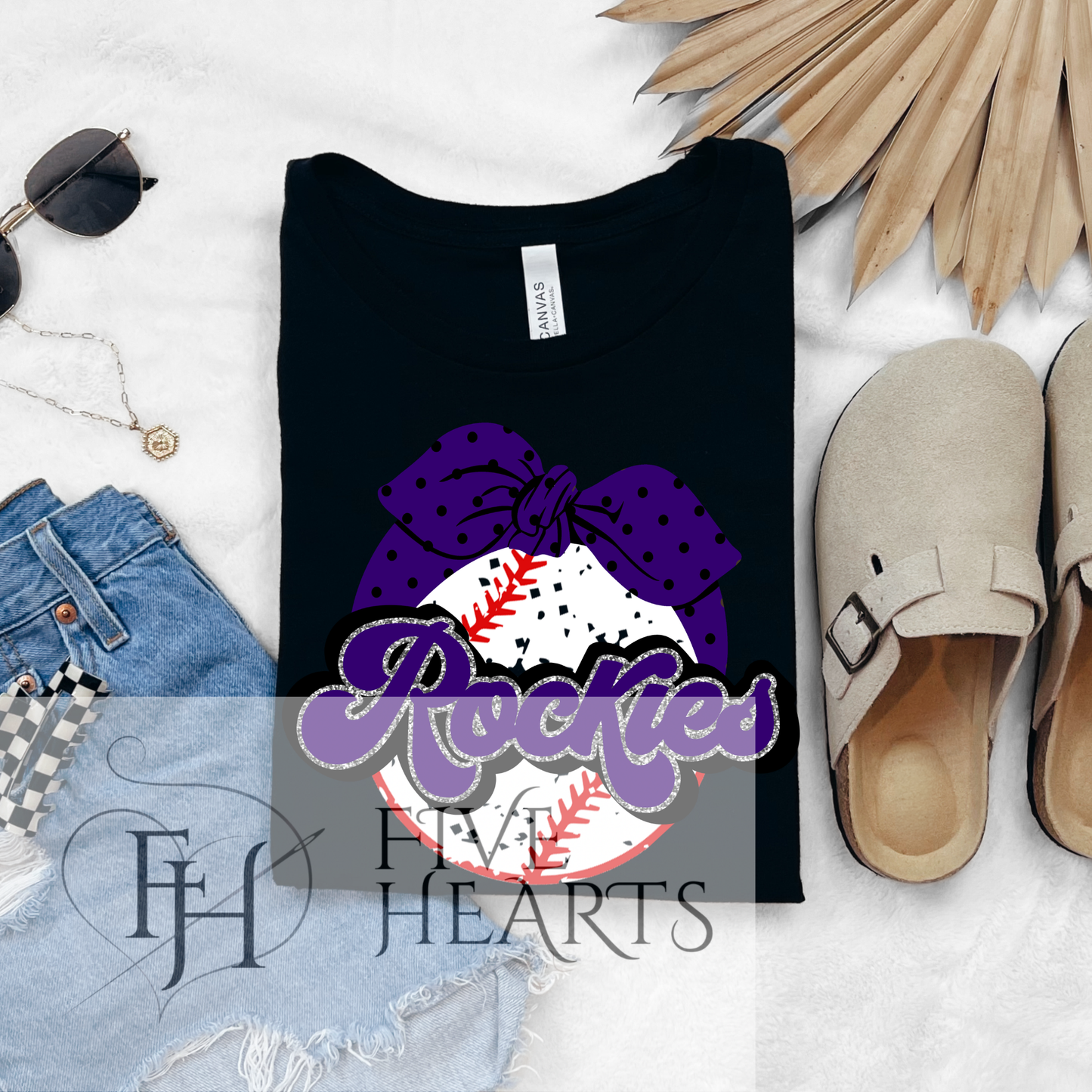Colorado Baseball | Ball & Bow | Graphic Tee | DTF Printed