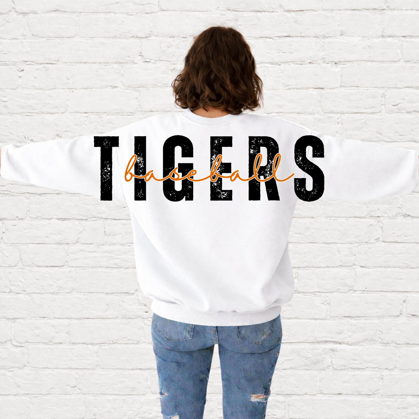 Bennett | Tigers Baseball Full Back | Team Apparel | DTF Printed