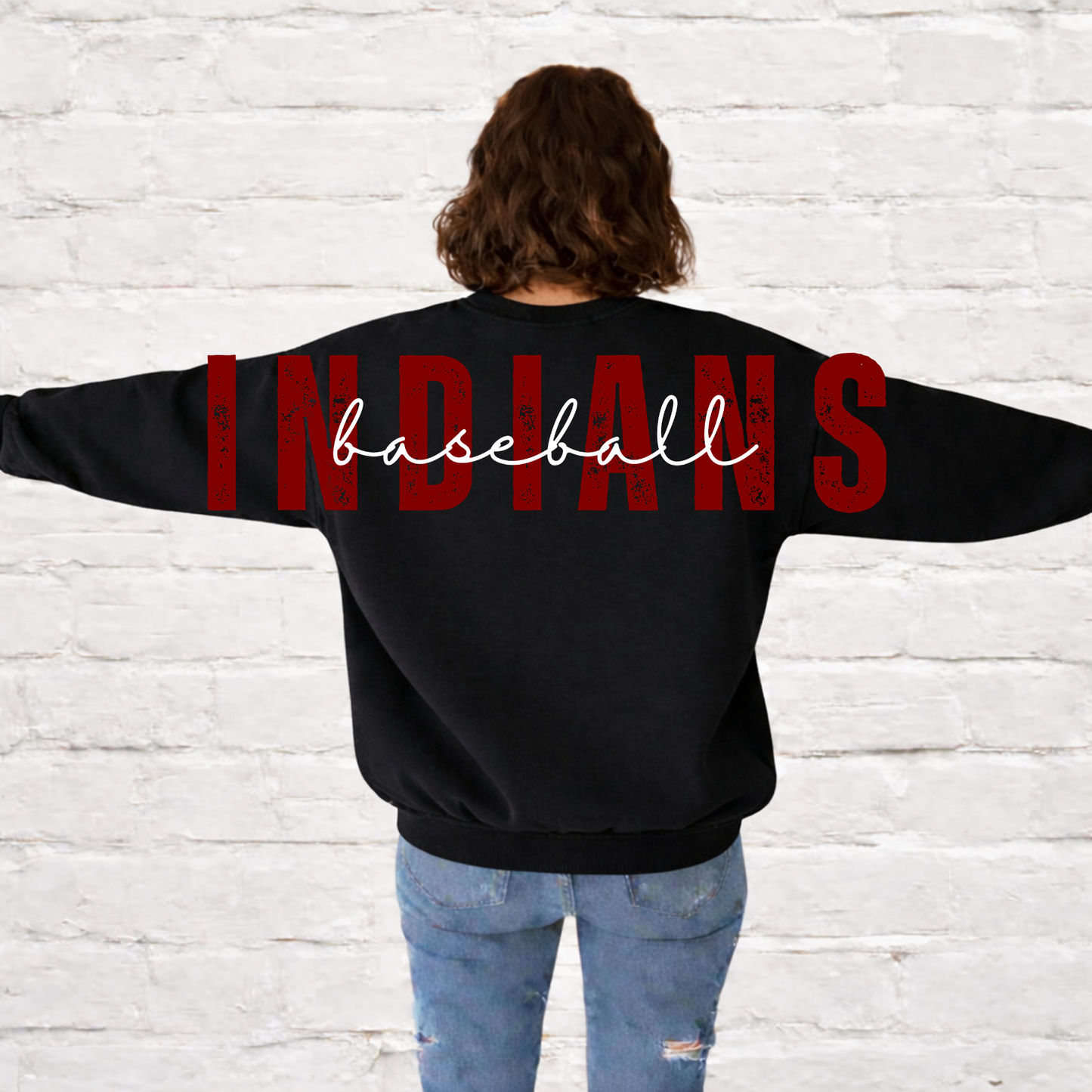 Strasburg | Indians Baseball Full Back | Team Apparel | DTF Printed