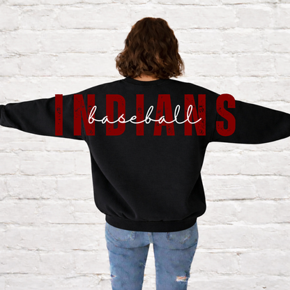 Strasburg | Indians Baseball Full Back | Team Apparel | DTF Printed