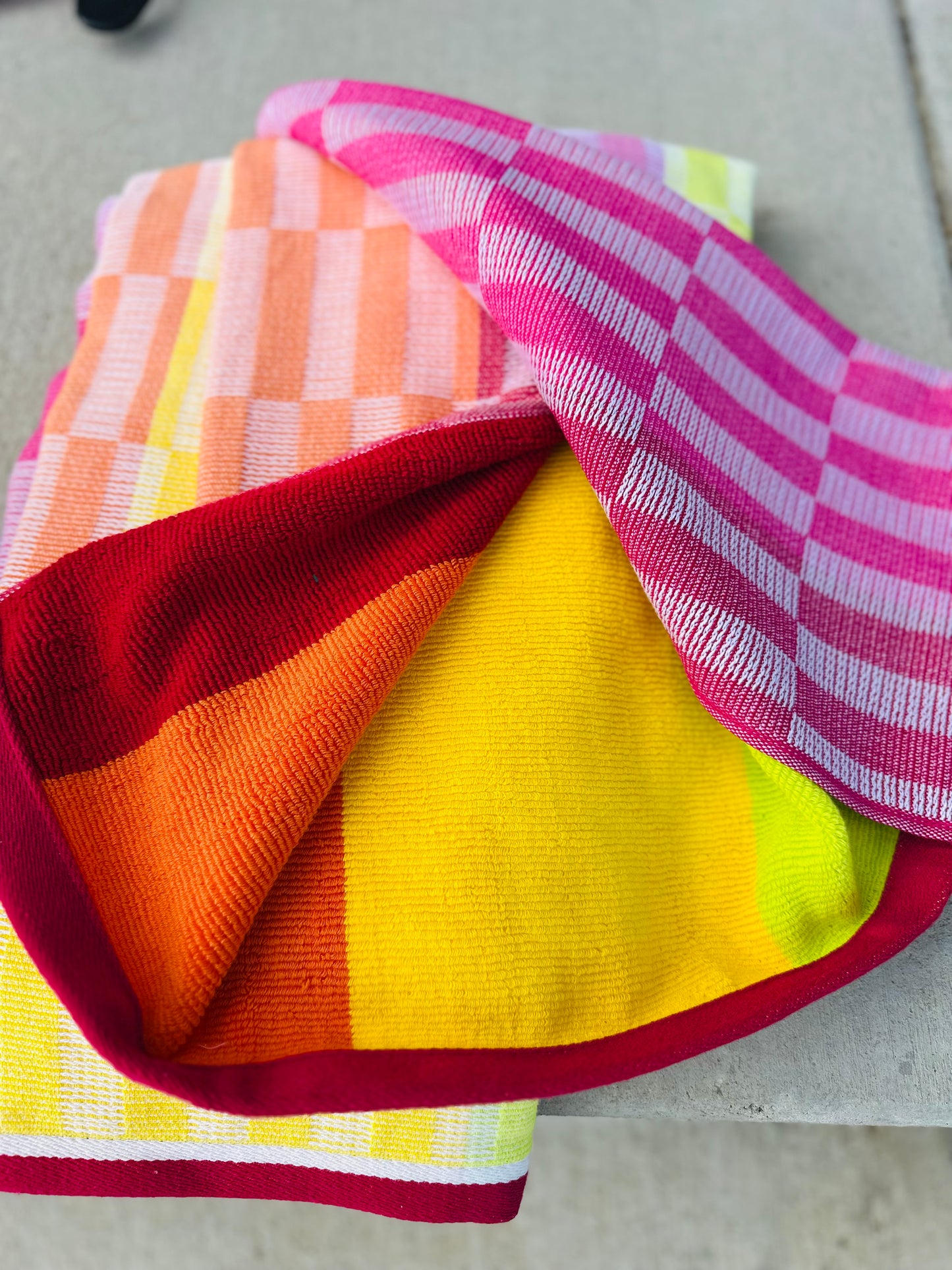 Embroidered beach towel