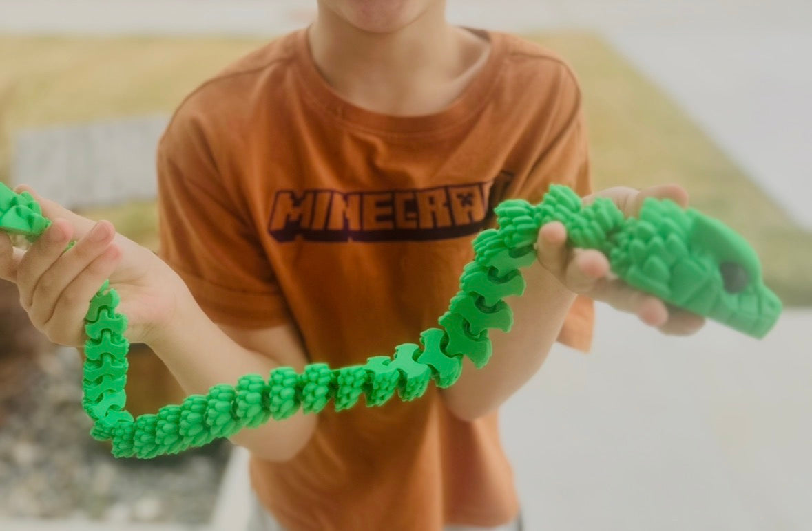XL articulated 3D printed snake