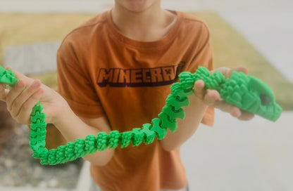 XL articulated 3D printed snake