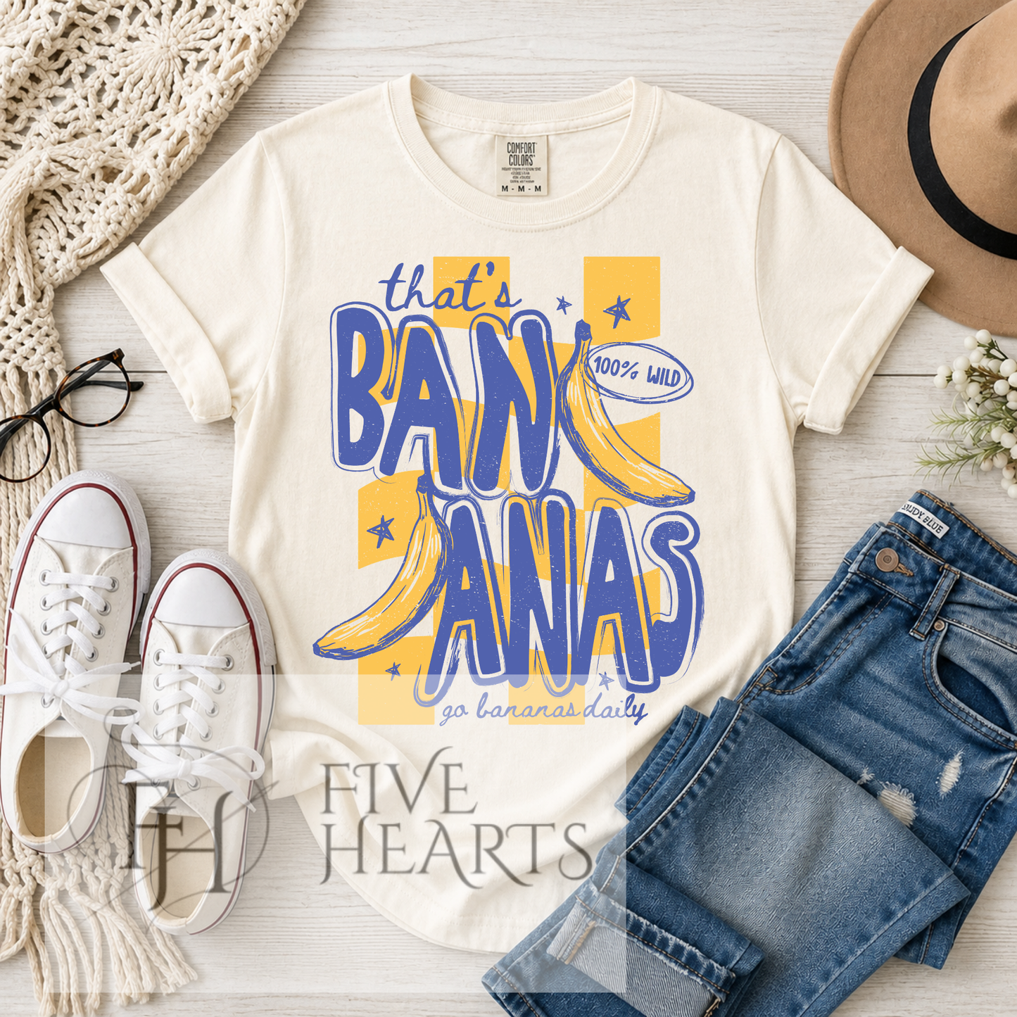 That’s Bananas Graphic Tee | Cute Banana Shirt | Trendy Boutique Tee | DTF Printed
