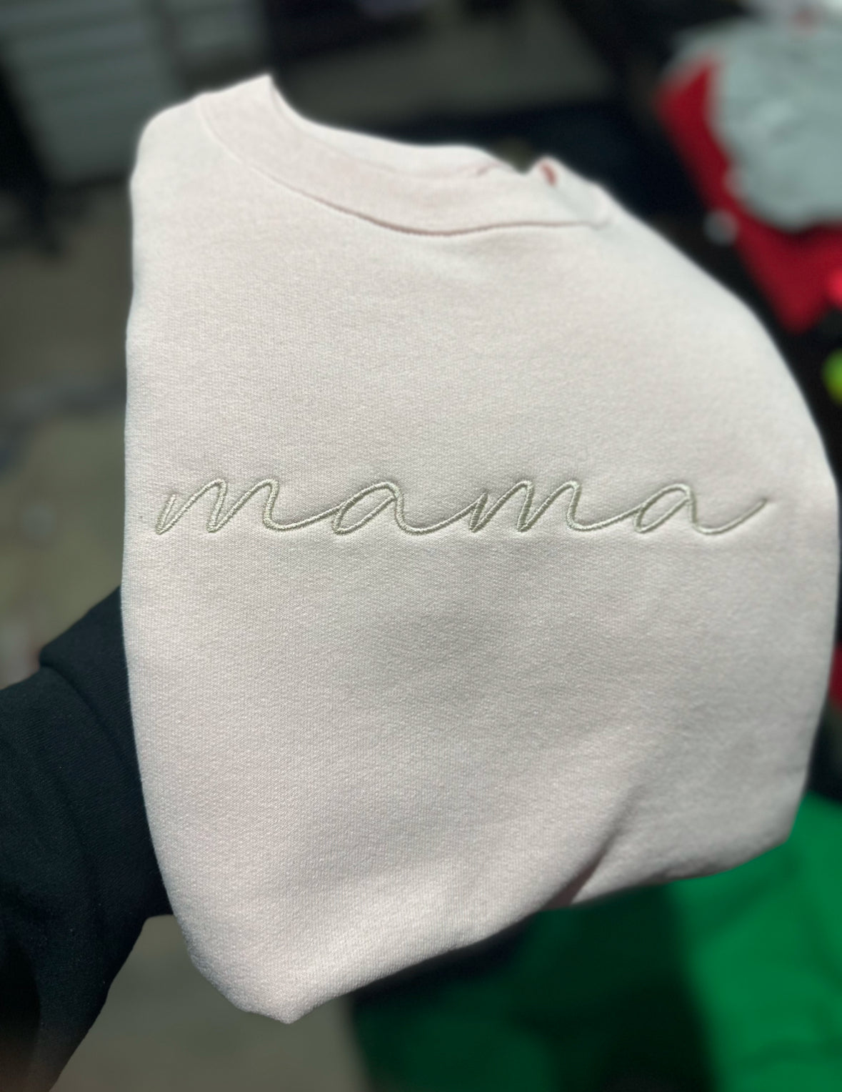 Thin line name font + sleeve | Embroidery | Custom
