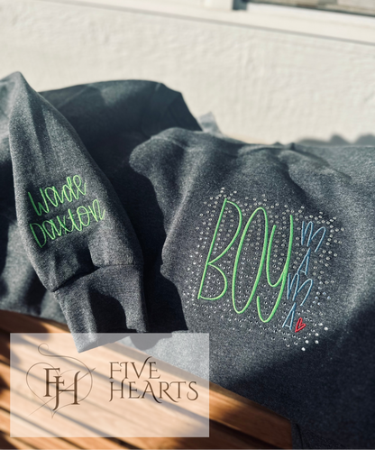 Boy Mama Pocket | Embroidery