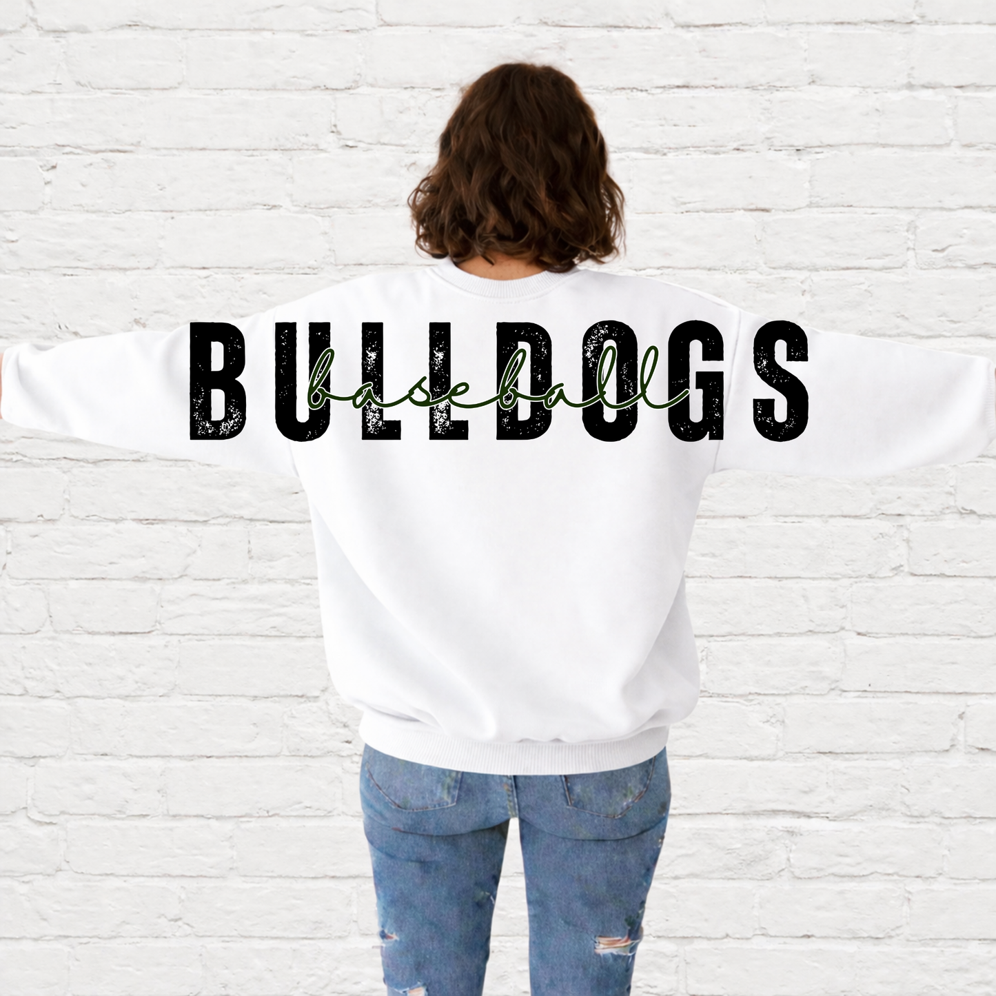 Byers | Bulldog Baseball Full Back | Team Apparel | DTF Printed