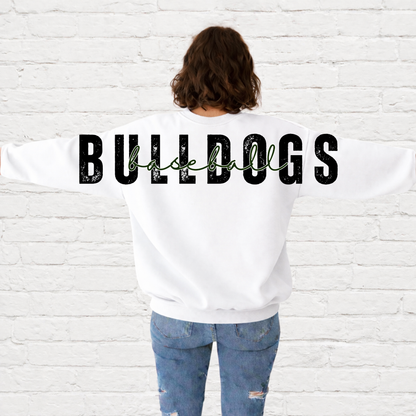Byers | Bulldog Baseball Full Back | Team Apparel | DTF Printed