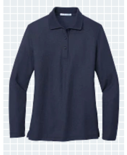 Reserved for Needham: Women's Port Authority L500LS Silk Touch™ Long Sleeve Polo