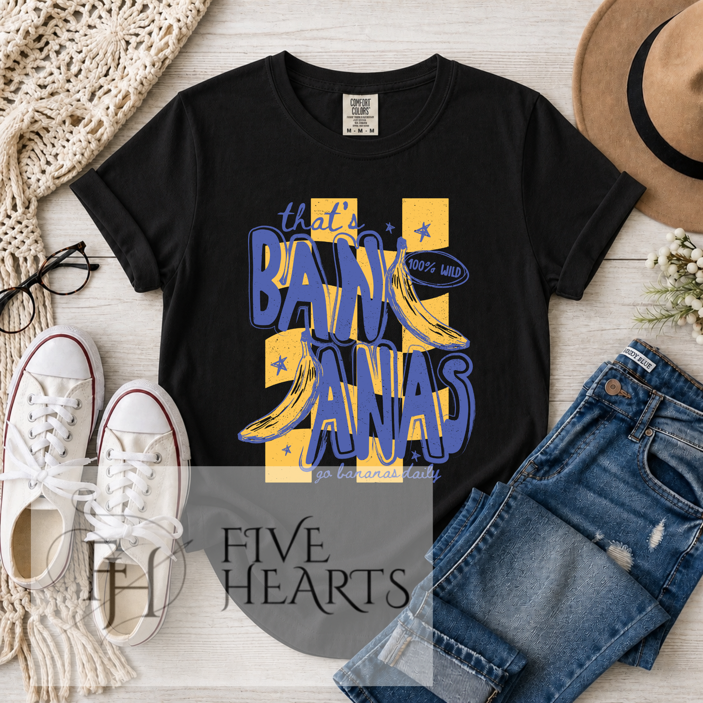 That’s Bananas Graphic Tee | Cute Banana Shirt | Trendy Boutique Tee | DTF Printed