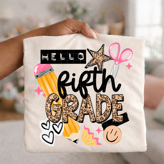 Hello Fifth Grade | Printed