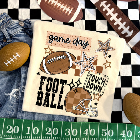 Game Day Football Touchdown | Printed