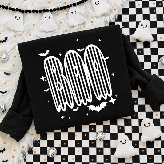 Striped Boo | Halloween | Printed