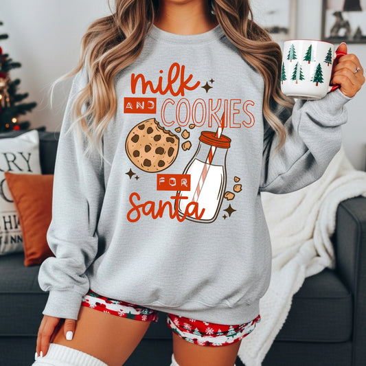 Milk and Cookies for Santa | Printed