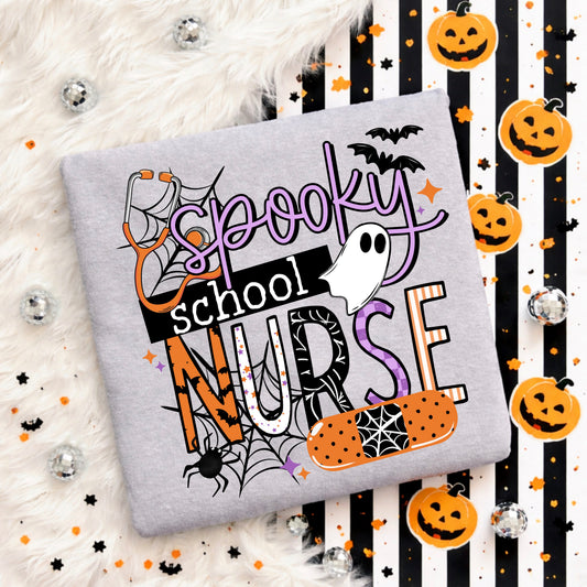 Spooky School Nurse | Halloween | Printed