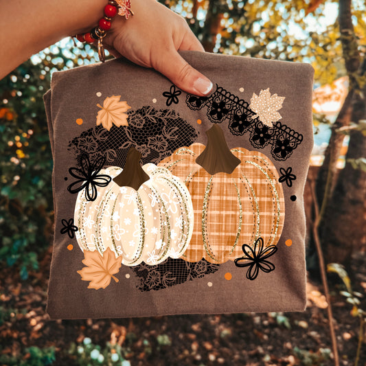 Lace Duo Pumpkins | Printed