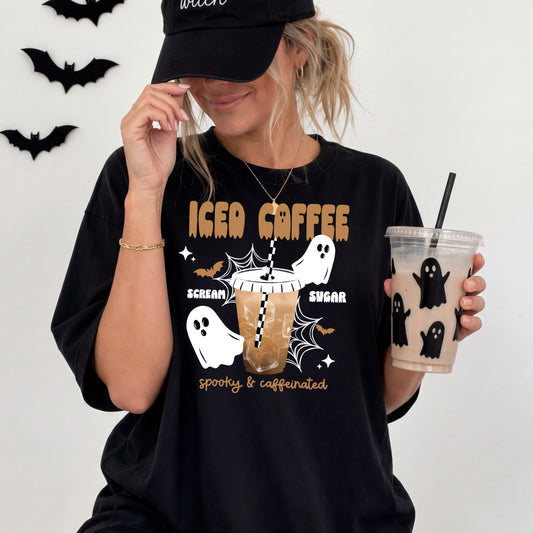 Spooky & Caffeinated Iced Coffee | Halloween | Printed